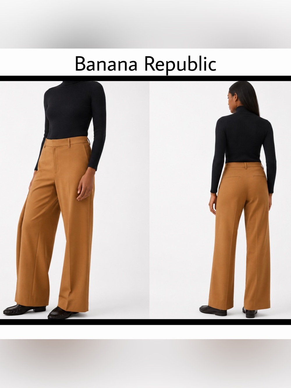 Banana Republic Bootcut Sculpted Stretch Brown Dress Pants Women’s 2 Petite
